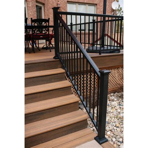 home depot stair railings outdoor|outdoor aluminum stair railings handrails.